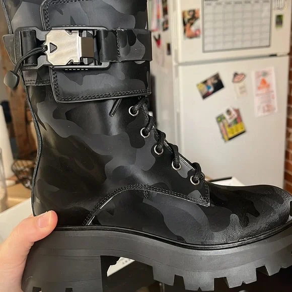 DKNY Size 11 - MENS Black Buckle Strap Boots NWT DKNY Women main image 2